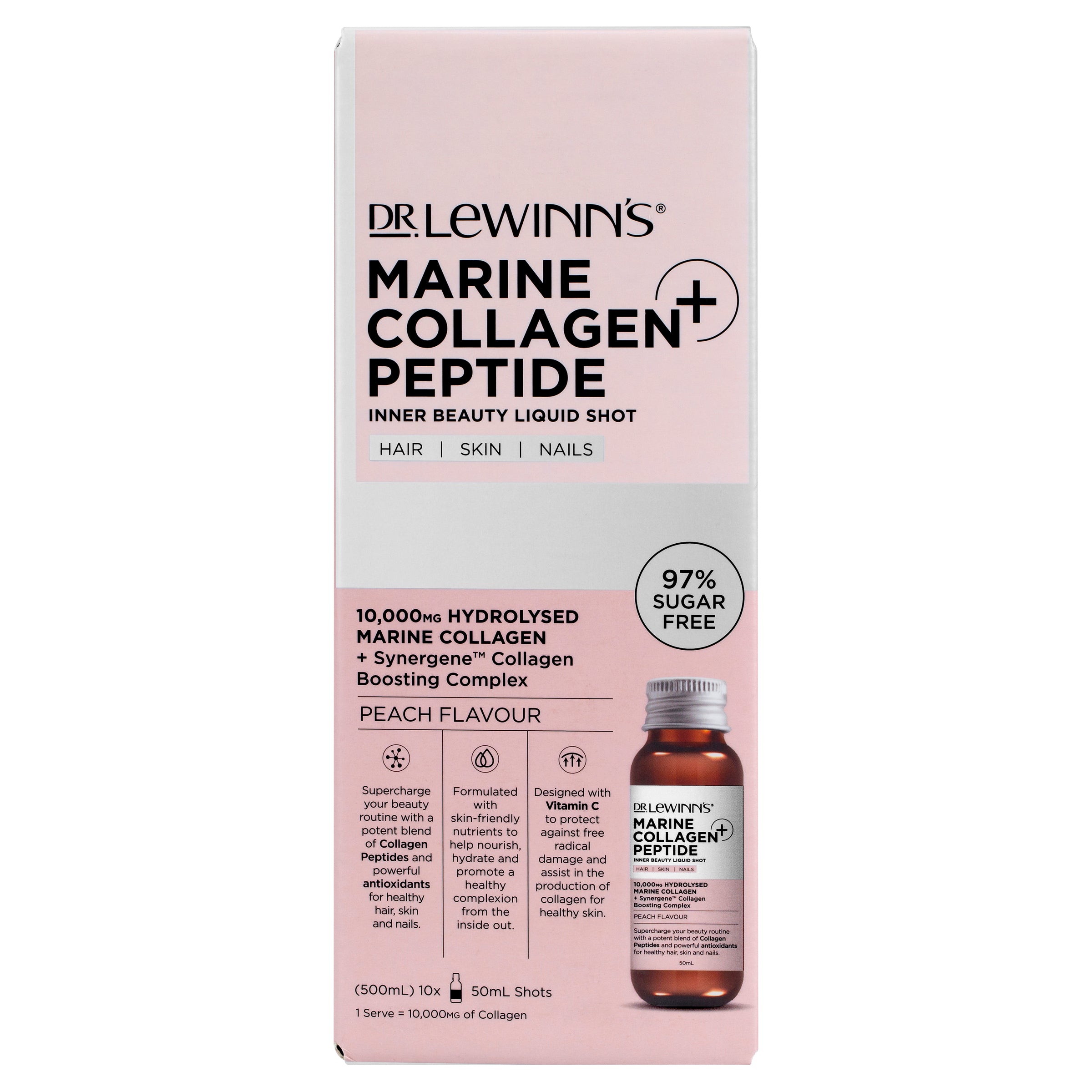Marine Collagen Peptide+ Inner Beauty Liquid Shot Peach