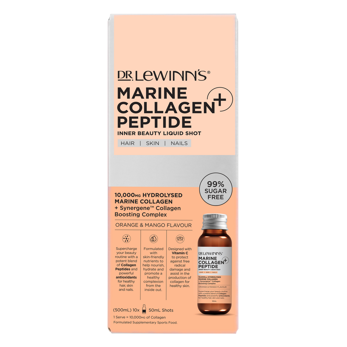 Marine Collagen Peptide+ Inner Beauty Liquid Shot Orange & Mango