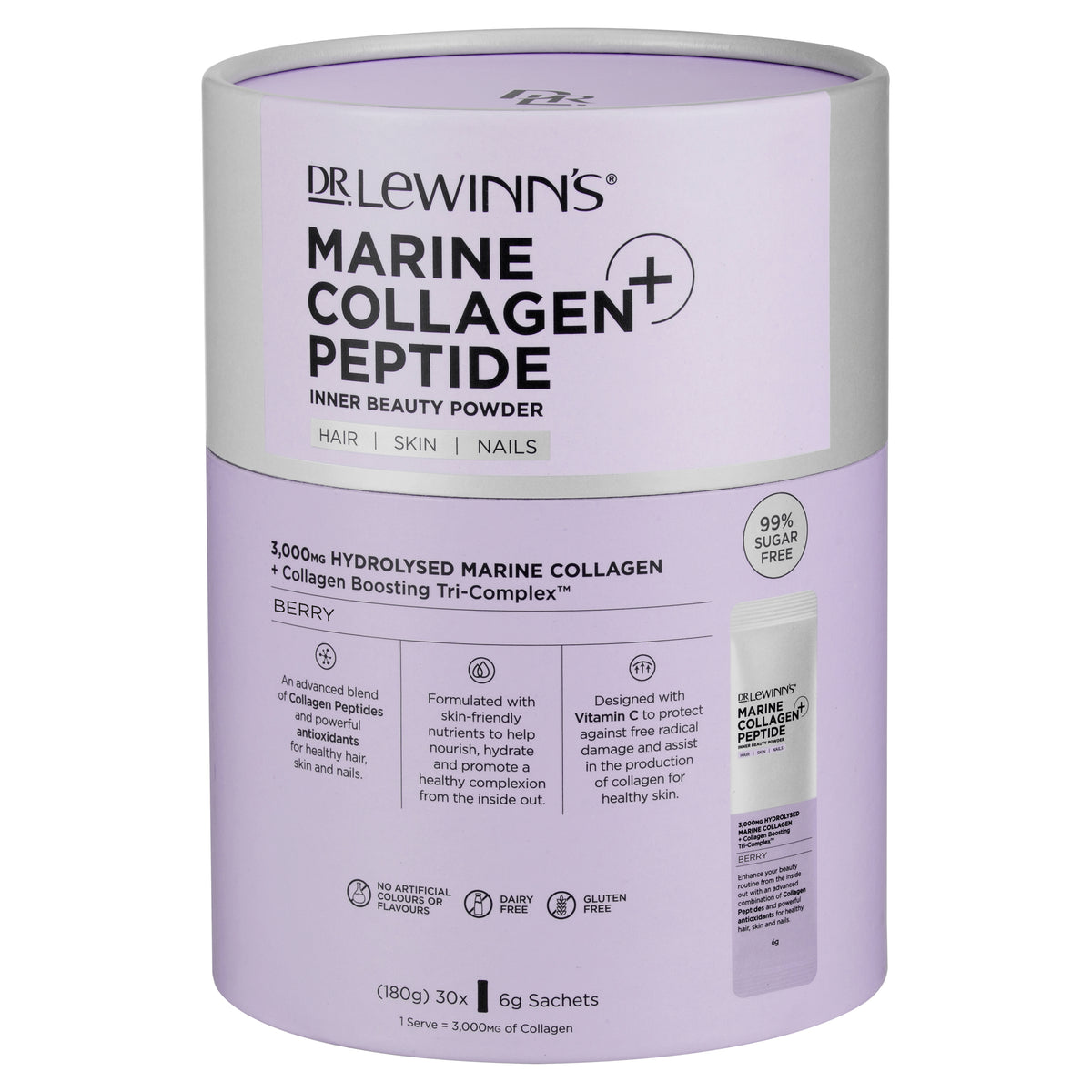 Marine Collagen Peptide+ Inner Beauty Powder - Berry Flavour