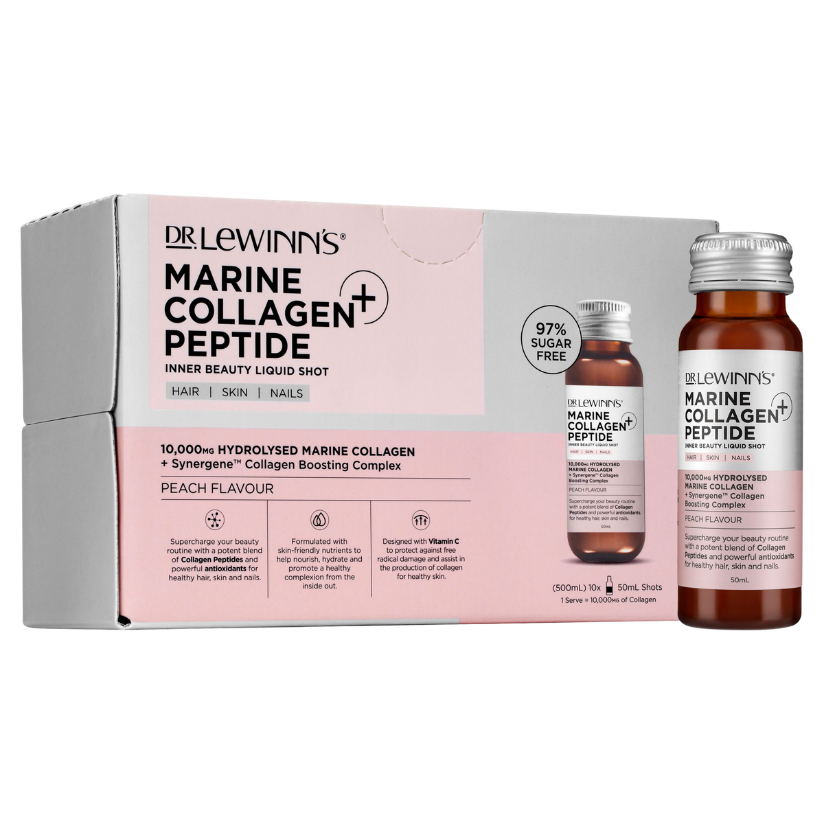 Marine Collagen Peptide+ Inner Beauty Liquid Shot Peach