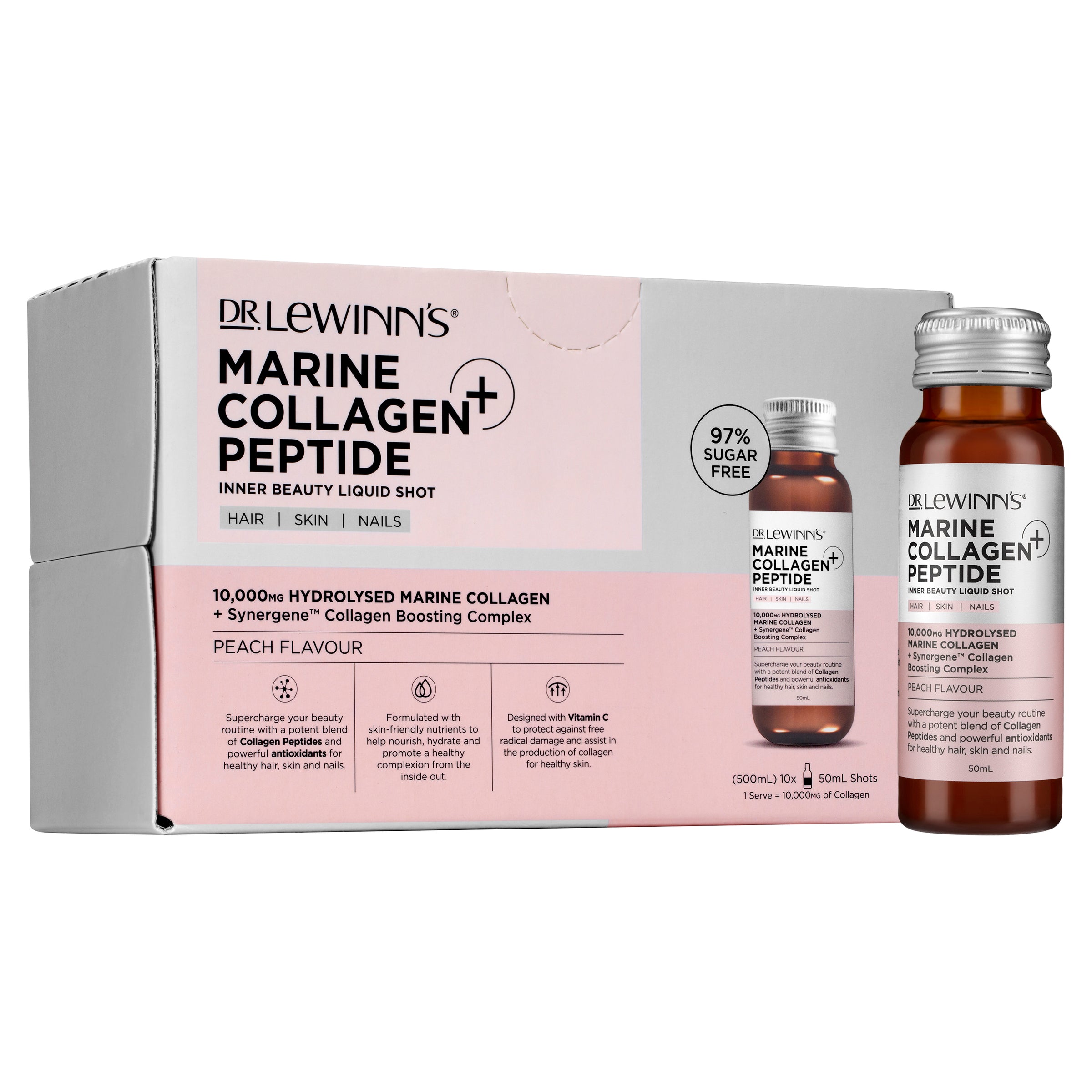 Marine Collagen Peptide+ Inner Beauty Liquid Shot Peach