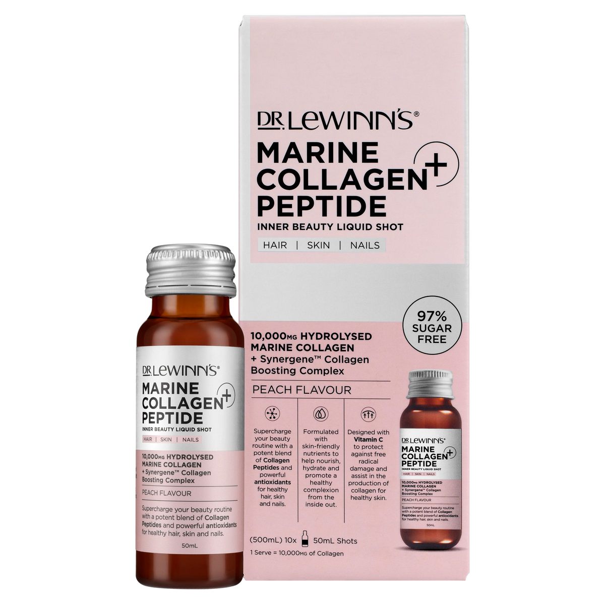 Marine Collagen Peptide+ Inner Beauty Liquid Shot Peach