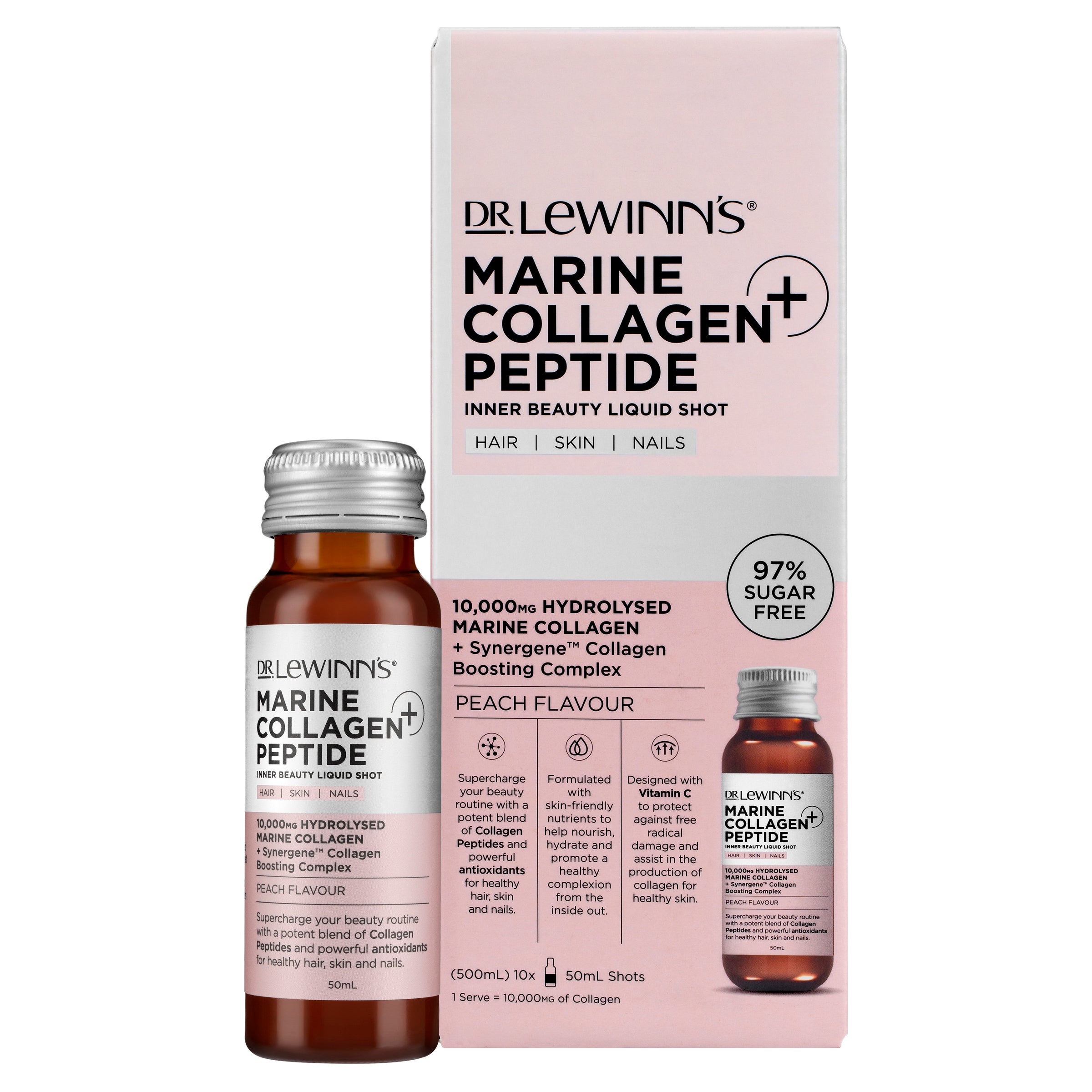 Marine Collagen Peptide+ Inner Beauty Liquid Shot Peach