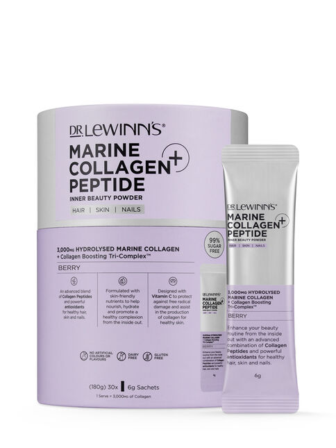 Marine Collagen Peptide+ Inner Beauty Powder Berry - 30 x 6g